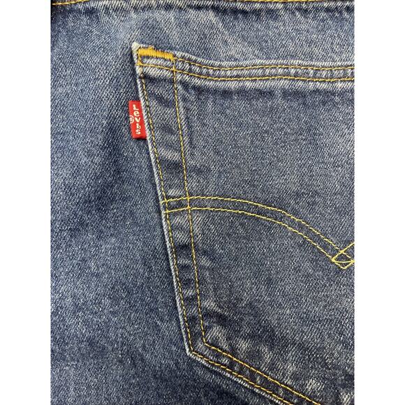 Levis 501 Jeans Men's Size 42x32 Blue Denim Button Fly Original Regular Fit - Picture 4 of 13